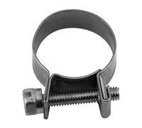 Garosa 10 Abrazaderas de Manguera de Acero Inoxidable, Clips de Tubo Ajustables para Mangueras de Aire y Agua, Material 304, Diámetro de 6-20 Mm para Automoción y Plomería (18-20 mm)