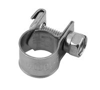 Garosa 10 Abrazaderas de Manguera de Acero Inoxidable, Clips de Tubo Ajustables para Mangueras de Aire y Agua, Material 304, Diámetro de 6-20 Mm para Automoción y Plomería (8-10 mm)