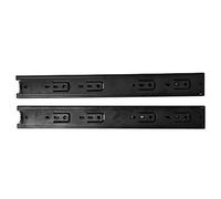 Garosa 10 Pares de Guías para Cajones con Rodamiento de Bolas de Extensión Completa de 45 Mm y 100 Lb con Revestimiento Electroforético Negro, Bolas de Acero Sólido de Doble Hilera (14 pulgadas)