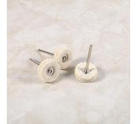 Garosa 10 Ruedas de Pulido de Fieltro de Lana, Accesorios de Pulido Suaves y Duraderos para Joyas de Metal y Plástico, Ruedas de 25 Mm para Bricolaje Maquinaria