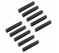 Garosa 10 Uds. Conector de Clavija Hembra 2x20-conector de Enchufe con Pines para PCB y Placa de Pruebas con Paso de 2,54mm y Conectividad Estable