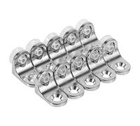 Garosa 10 Uds. Soportes de Estante de Aleación de Zinc, Abrazaderas para Estante de Vidrio, Soportes de Esquina de Vidrio con Ventosa para Gabinete de , Estantes de Madera,