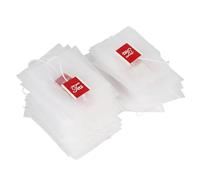 Garosa 100 Bolsas de Filtro de té de Nailon, Infusor de Especias con Cordón, Resistente Al Calor y Sellado para té de Hojas Sueltas, Hierbas, Sopas y Guisos
