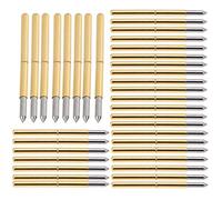 Garosa 100 Uds Sonda de Prueba de Resorte Pines Pogo Sonda de Contacto de Resorte 2,0mm Latón para Precisión de Prueba de PCB 0,02mm