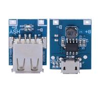 Garosa 10PCS Boost Step Up Módulo de Fuente de Alimentación, 5V 1A Batería de Litio Tablero de Protección de Carga USB 134N3P Cargador DIY Pantalla LED