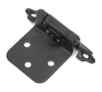 Garosa 10Pcs Steel American Self Closing Spring Cabinet Hinge Cold Rolled Steel for Cupboard Cabinet Door Home Decoration Furniture Improvement Accessories(Negro)