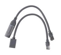 Garosa 2 Adaptadores RJ45 para Satélite de Alta Velocidad de 1200 Mbps, Plug and Play, Gen3, Adaptadores Rectangulares para Reemplazar el Cable de Satélite, Compatibles con Ordenadores,