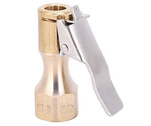 Garosa 2 Uds Boquilla de Bomba de Rosca Interna de 1/4 Pulgadas Clip de Cobre Conector de Clip de Válvula de Mandril de Aire para Bicicletas, Coches, Motocicletas (1/4)
