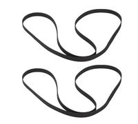 Garosa 2 Uds Correa para Tocadiscos de Repuesto 145x5x0,6mm Correa de Transmisión de Goma Negra para Tocadiscos Retro Grabadora Fonógrafo