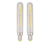 Garosa 2 Uds T20 * 120 Bombillas LED, Bombillas LED Tubulares Edison Bombillas E14 Base Lámpara Bombilla Vintage Filamento Bombilla Luz Cálida (Transparente)