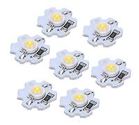 Garosa 25 Chips LED AXD-1W-5V, Bombilla con Chip de Aluminio, Brillo de 200 Lm para Accesorios de Iluminación de Bricolaje, Ideal para Linternas y Focos (Luz Natural)