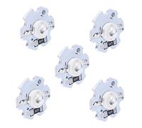 Garosa 25 Chips LED AXD-1W-5V, Bombilla con Chip de Aluminio, Brillo de 200 Lm para Accesorios de Iluminación de Bricolaje, Ideal para Linternas y Focos (luz azul)