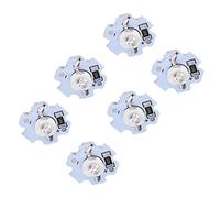 Garosa 25 Chips LED AXD-1W-5V, Bombilla con Chip de Aluminio, Brillo de 200 Lm para Accesorios de Iluminación de Bricolaje, Ideal para Linternas y Focos (luz violeta ultravioleta)