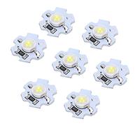 Garosa 25 piezas de cuentas de lámpara LED 5V chips LED 200LM 1W SMD de alta potencia bombilla de luz de chip de lámpara LED para exposición de estudio en el hogar Foodlight (Blanco frío 10000K)
