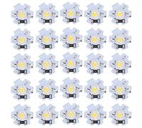 Garosa 25 Piezas de Cuentas de lámpara LED 5V Chips LED 200LM 1W SMD de Alta Potencia Bombilla de luz de Chip de lámpara LED para exposición de Estudio en el hogar Foodlight (Luz Natural 40004500K)