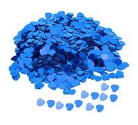 Garosa 3000 Piezas de Confeti en Forma de corazón, Papel de Seda, Lentejuelas, espolvorear para Bodas, Celebraciones del día de San Valentín, Suministros de decoración para Fiestas(Blue)