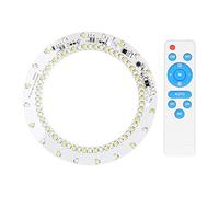 Garosa 40W 80LED Panel Accesorios De Iluminación De Techo Círculo Anular Ronda Placa De Repuesto Bombilla 3.2V / 3.7V + Luz Cálida Lámpara De Techo De Doble Color,microprocesador del LED
