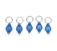 Garosa 5 UNIDS Mini LED Llavero Linterna Portátil Luz Azul Ultra Brillante para Llaves Joyas Detectando Partes Animación Regalo Original Juguetes Novedad Coleccionables