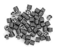 Garosa 50 Piezas de Insertos Roscados Helicoidales, SUS304, Juego de Insertos de Reparación de Roscas de Alta Resistencia, Juego de Vasos Circulares en Espiral, M8 X 1,25, Ideal para Reparación de