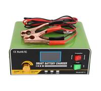 Garosa 50A 12V/24V Cargador de Batería Inteligente Motor de Arranque y Mantenedor para Automóviles Camiones RVs Marine con Carga Automática Indicador LED sobre (Enchufe de la UE)