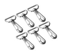 Garosa 6 Ganchos Giratorios de Acero Inoxidable 316 con Anillo en D, Cierre de Langosta con Rotación de 360 grados para Cordón de Bricolaje, Llavero, Fabricación de Joyas