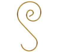 Garosa 60 Ganchos en Forma de S, Gancho de Metal para Decoración de árbol de Navidad, Fuertes Perchas Multiusos para Decoración de Hogar y Oficina (GOLD)