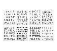 Garosa 8 Hojas Sellos Transparentes Sellos de Letras Sellos Transparentes para Hacer Tarjetas DIY Scrapbooking Tarjeta de Fotos Álbum Decoración