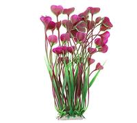 Garosa Acuario Plástico Hierba Artificial Realista, Plantas Submarinas Naturales para Decorar Pecera, Accesorios Acuario Rojos Ideales para Tanque de Peces