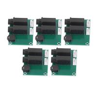 Garosa Adaptador de Audio PCB Placa Convertidor de Micrófono 5 Piezas 6.5 6.35 .3 a 2.54 Módulo Adaptador de Micrófono para Transferencia de Conversión Grabación Reparación Uso de Conexión de Audio