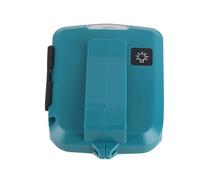 Garosa Adaptador de Batería LED, Construcción de ABS, Carga Rápida USB Dual con 3 Niveles de Brillo, Trabajo y Uso en Exteriores (#2)