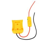 Garosa Adaptador de Batería Satelital para Antena de Cubierta, Convertidor de Corriente de Caucho y ABS con Cable de 16 AWG, Protección de 30 A, Compatibilidad con Batería de Litio Portátil para