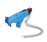 Garosa Adaptador de Pistola de Clavos de Cadena, Adaptador de Cadena de Púas de Tornillo Automático para Taladro Eléctrico de 47-50 Mm, Profundidad y Longitud Ajustables para Instalación en Techo y