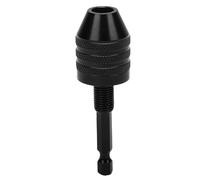 Garosa Adaptador de Portabrocas, Sujeción de 0,6-8 Mm, Vástago Hexagonal de 1/4 de Pulgada, Convertidor de Portabrocas sin Llave de 3 Mordazas, con Acero Al Carbono de Alta