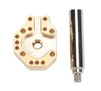 Garosa Adaptador de Punta de Soldador de Joystick, Herramienta de Controlador de Juego de Soldadura para Desoldar, Orificio Múltiple, Aleación de Cobre Chapada en Cr, Compatible con