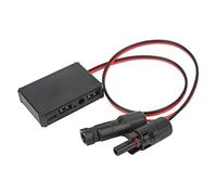 Garosa Adaptador Estabilizador de Voltaje USB para Panel Solar, Material ABS, Admite Múltiples Interfaces de Carga para Sistemas Solares y Teléfonos Móviles