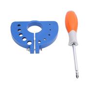 Garosa Afilador de Brocas de Varios Tamaños, Herramienta Portátil ABS para Amoladora Angular, Revive Brocas Opacas con Ranuras Ajustables, lo Mejor para Bricolaje y Uso Profesional (BLUE)