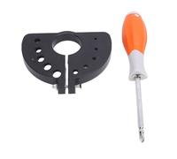 Garosa Afilador de Brocas de Varios Tamaños, Herramienta Portátil ABS para Amoladora Angular, Revive Brocas Opacas con Ranuras Ajustables, lo Mejor para Bricolaje y Uso Profesional (BLACK)