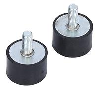 Garosa Aislador de Goma de Montaje Antivibración M10 Perno de 25 Mm 2 Piezas Aislador de Vibración de Caucho y Metal Montaje Shore 55A para Compresor de Aire Motor Bomba de Agua Soldador