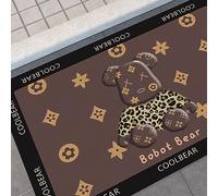 Garosa Alfombra de Baño, Alfombra de Baño Antideslizante de Fuerte Absorción de Agua, Barro de Diatomeas Antideslizante para el Hogar, Cocina, Hotel (40x60cm)