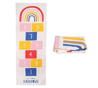 Garosa Alfombra Rayuela 74.8x27.6in Alfombra de Juego para niños para Sala de Juegos, guardería, guardería, Interior o Exterior, Alfombra de Juego para niños y niñas