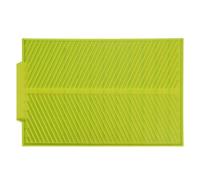 Garosa Alfombrilla de Drenaje de Silicona Rectangular, Almohadilla Antideslizante para Secar Platos, Bandeja para Encimera de Cocina, 39x25cm, para Vasos y Vasos (GREEN)