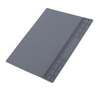 Garosa Alfombrilla de Reparación de Silicona Térmica, Alfombrilla de Trabajo de Silicona Duradera, Resistente a Altas Temperaturas de 500 Grados Fahrenheit, Ideal para Tareas de Reparación de (GREY)