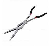 Garosa Alicates de Punta Fina de 13 Pulgadas de Largo con Mandíbulas Dentadas Alicates Extendidos de Doble Articulación con Diseño de Doble Pivote para Espacios Reducidos y Tareas