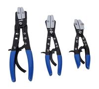 Garosa Alicates para Manguera de Trinquete, Mandíbulas Giratorias Dentadas, Bloqueo de Trinquete Ajustable, Acero de Alta Resistencia con Asas Ergonómicas Antideslizantes para