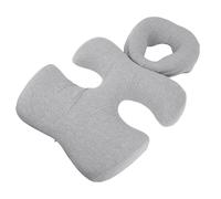 Garosa Almohada de Masaje Propenso a la Espuma de Memoria Premium, Almohada de la Cama Boca Abajo para Dormir con Menos Presión sobre el Pecho, Ideal para Spa, Recuperación de Cirugía (gris claro)