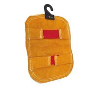 Garosa Almohadilla de Mano para Soldar, Protector Térmico con Parte Trasera Aluminizada, Capa Reflectante, Cuero Doble para Protección contra Altas Temperaturas Durante el Corte,