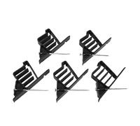 Garosa Apiladores de Cables Clips de Sujeción de para Cables Eléctricos y Coaxiales 25 Piezas de Plástico con Clavos de Acero Inoxidable (BLACK)