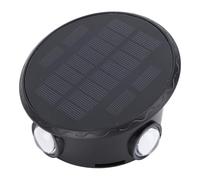 Garosa Aplique Solar hacia Arriba y hacia Abajo, Material ABS, 4 Chips LED con Iluminación Brillante para Uso en Exteriores, Perfecto para Decoración de Puertas de Entrada y Jardines
