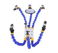 Garosa Ayuda Hands Soldering Station 360 ° Armas Ajustables Spring Spring Cargada Rápida con Abertura de la Mandíbula de 15 Mm y Lupa de 4-5x para Reparación Electrónica Soldadura