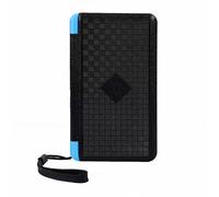 Garosa Banco de Energía Solar con Panel de 3 Pliegues y Luz SOS para Carga de Emergencia Mientras Viaja, Capacidad de 10000 MAh, Azul